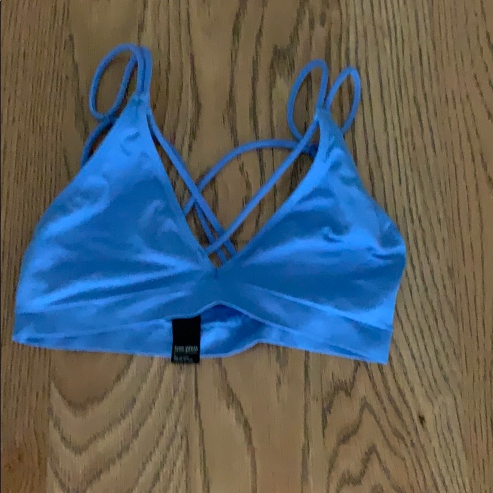Blue bralette